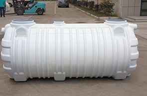 Principle of three compartment septic tank